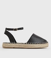 New Look Black Espadrille Chunky Sandals
